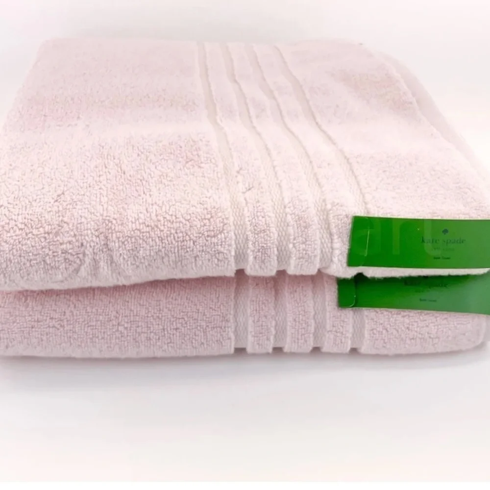 Kate Spade New York Set of 2 bath towels Ballet Pink NWT